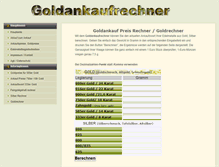 Tablet Screenshot of goldankaufrechner.net